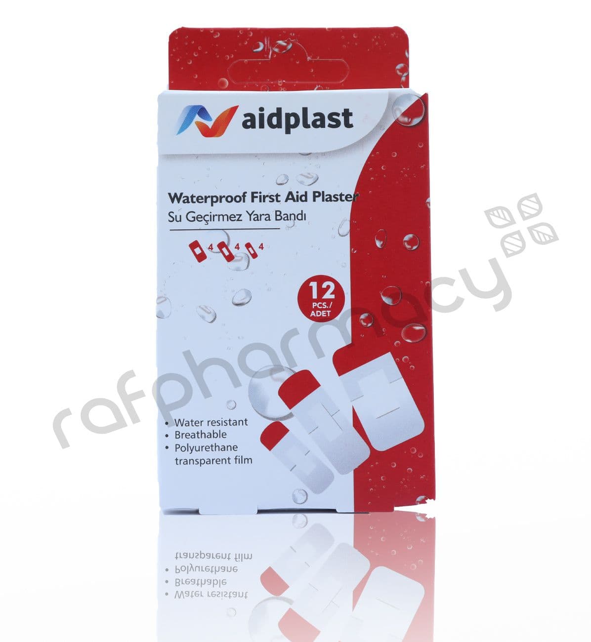 Aidplast Waterproof First Aid Plaster (12's, V841) (#20877)