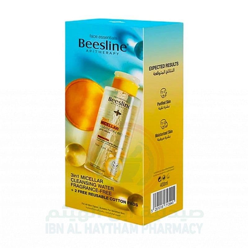 Beesline 3 In 1 Micellar Cleansing Water Fragrance-Free 400+100Ml