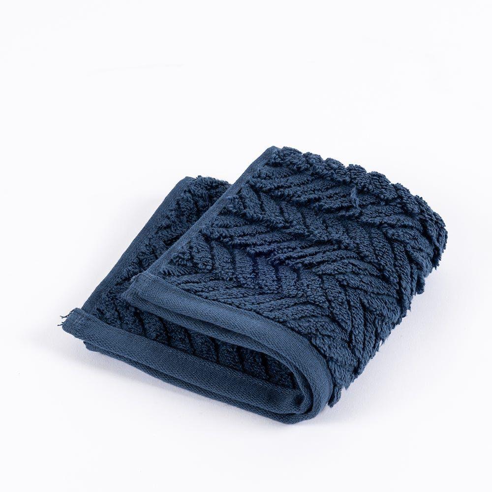 Damaris Wash Towel, Dark Denim - 550 Gsm, 30X30 Cm