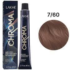 Lakme Chroma Hair Color  Chestnut Medium Blond 7/60  With Chroma Developer Ammonia Free