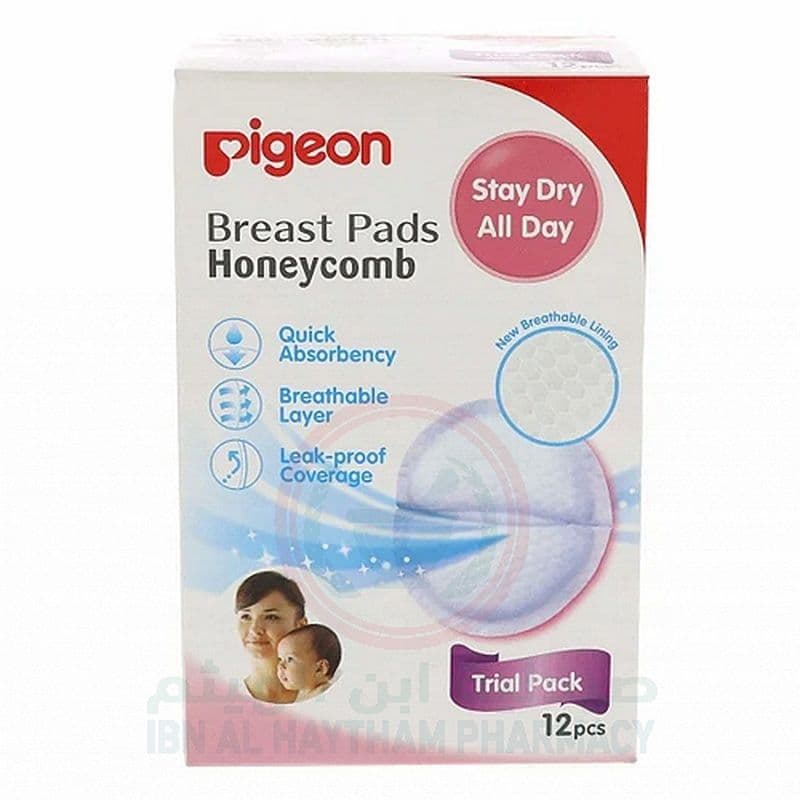 Pigeon Honey Comb Breast Pads 12'S