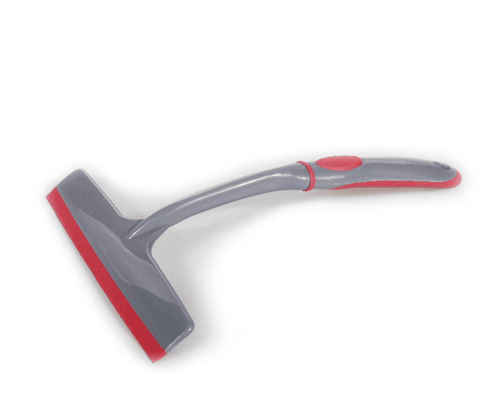 Delcasa Dc1603 25Cm Durable Glass Wiper With Handle - Red & Grey