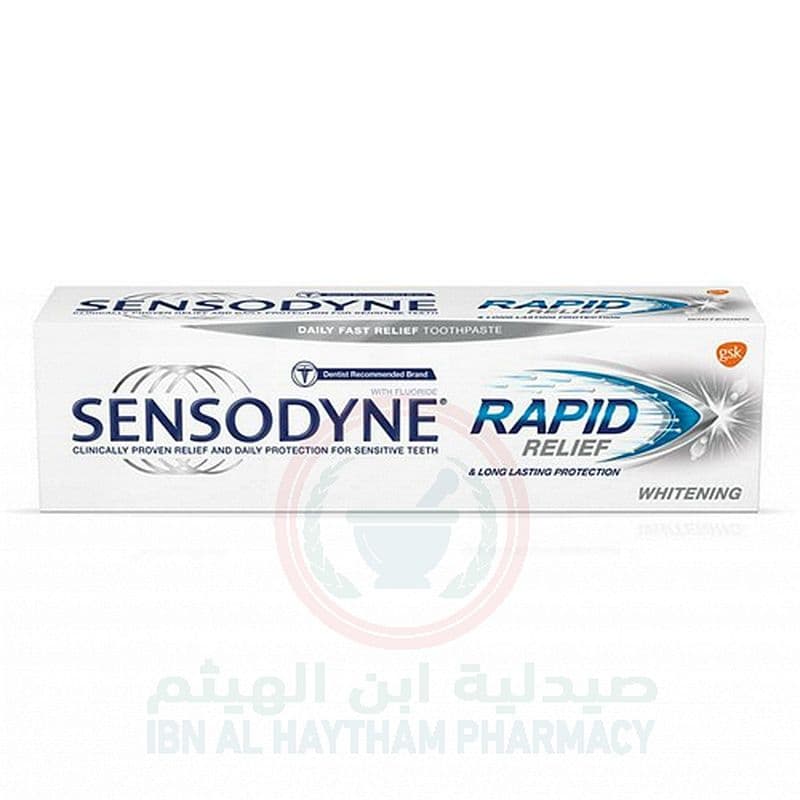 Sensodyne Rapid Action Whitening Toothpaste 75Ml