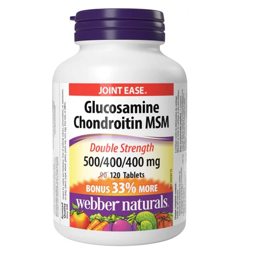 Webber Naturals Glucosamine Chondroitin Msm Tablet  120 Tab