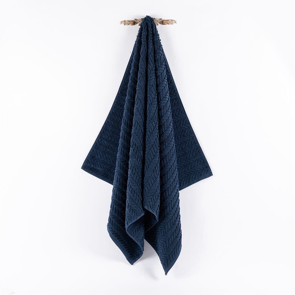 Damaris Bath Sheet, Dark Denim - 550 Gsm, 85X165 Cm