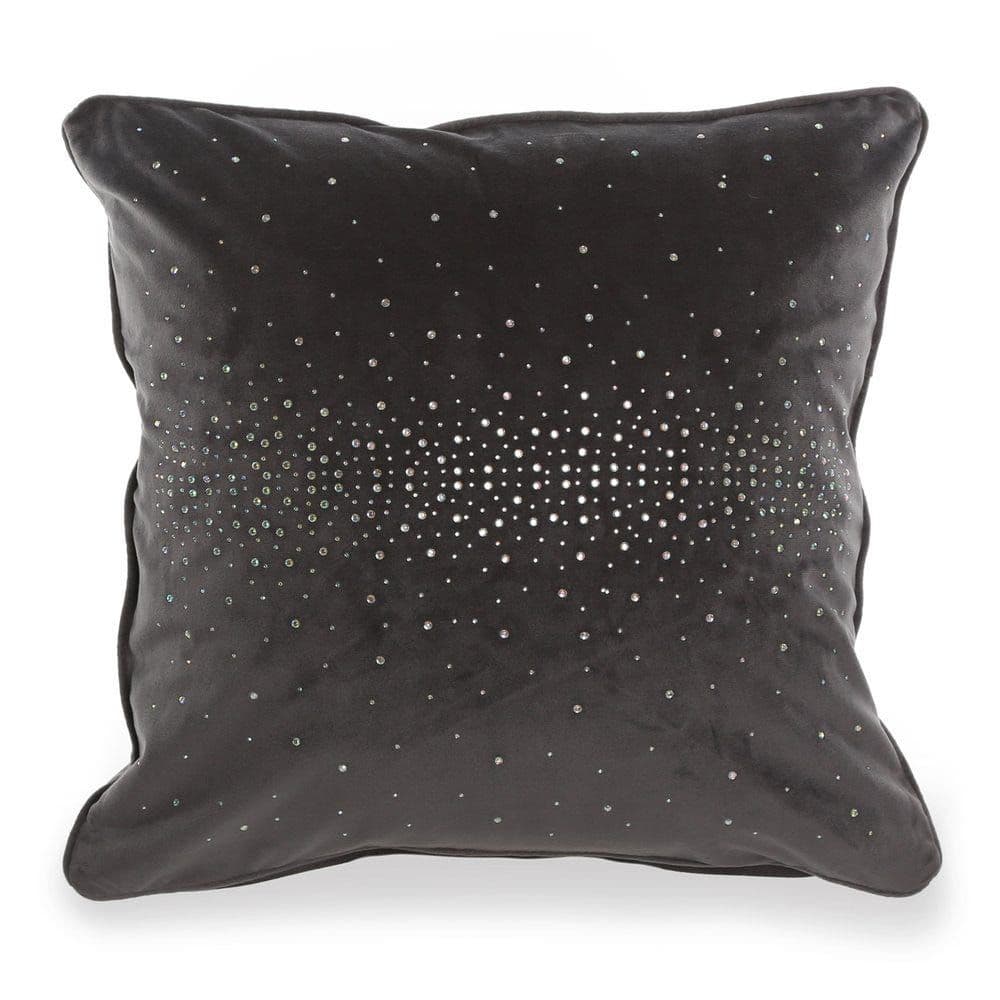 Diamond Polyester Cushion Cover, 45 X 45 Cms, Grey