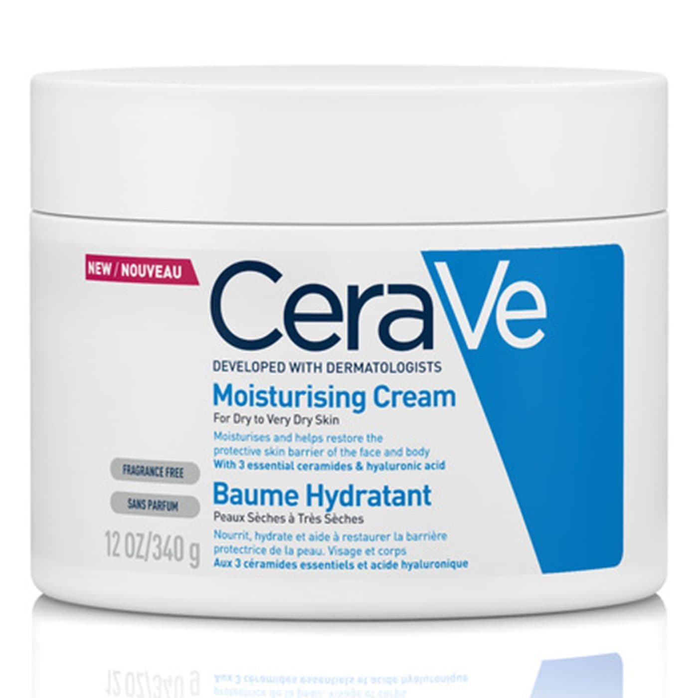 Cerave Moisturizing Cream for Dry Skin with Hyaluronic Acid 340G 340 GM