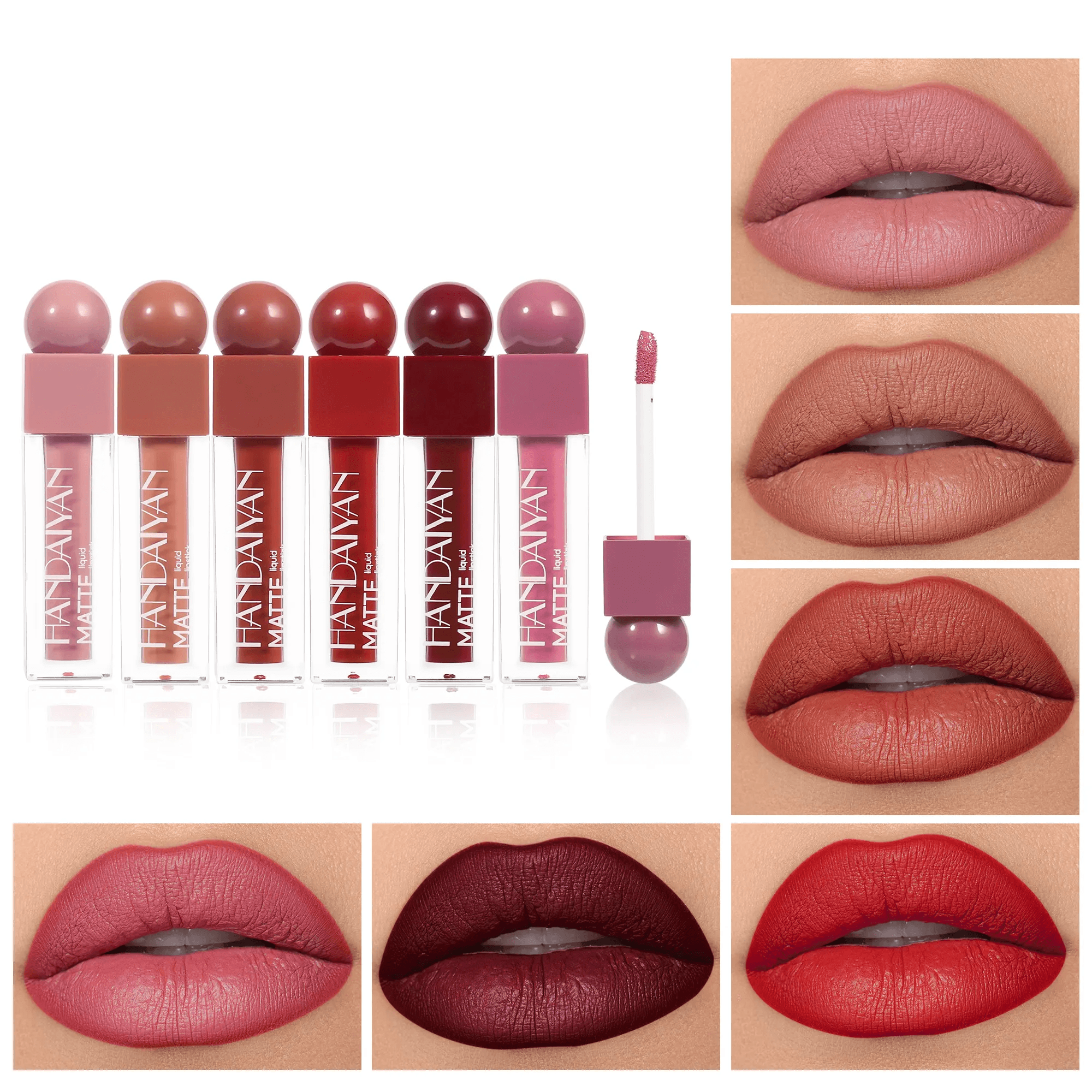 6 Colors Lipstick Set Matte Waterproof