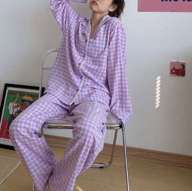 New Spring Long Sleeve Loose Fit Women'S Pajama Set Cartoon Design Cross-Border 2515