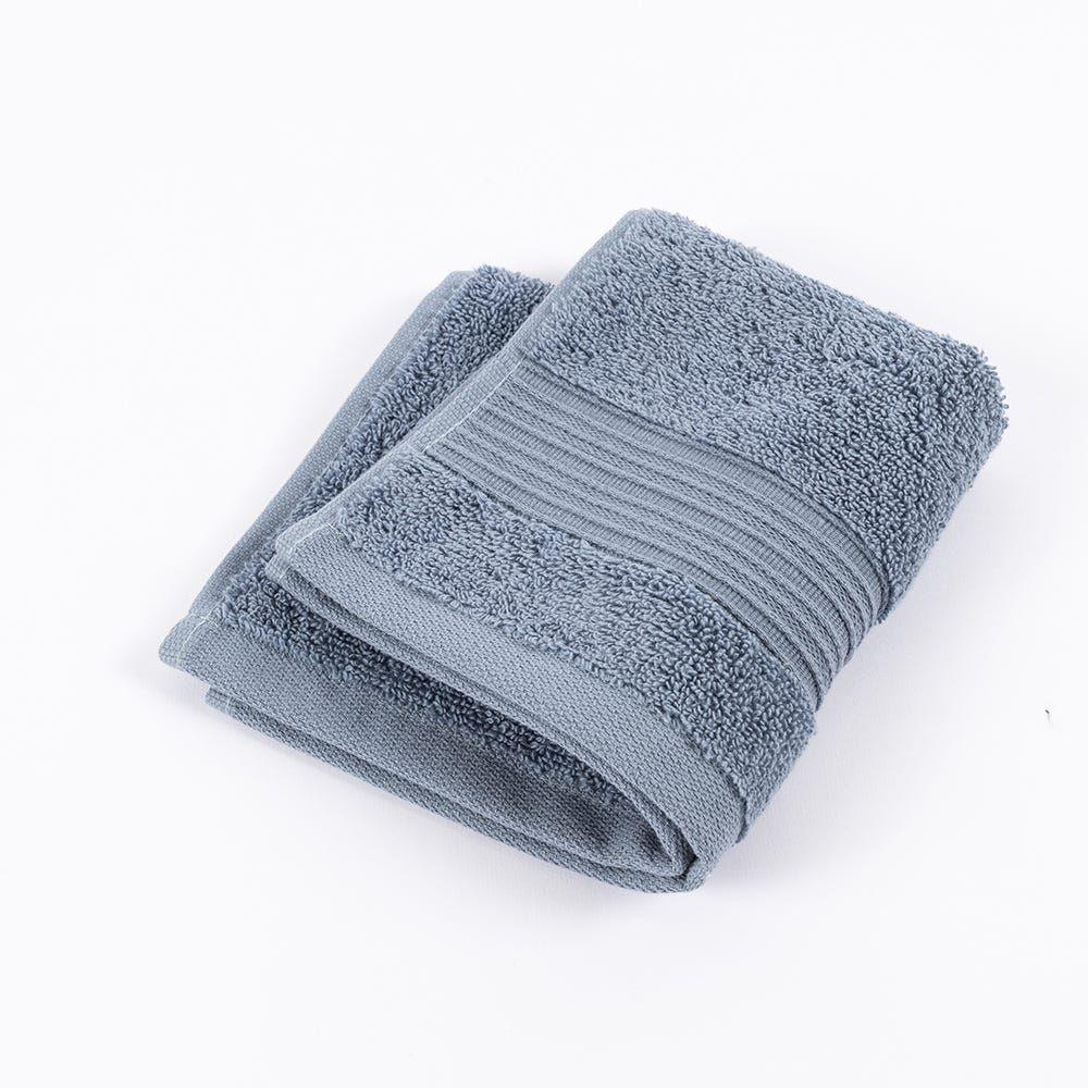 Serra Face Towel, Steel Blue - 600 Gsm, 30x30 Cm