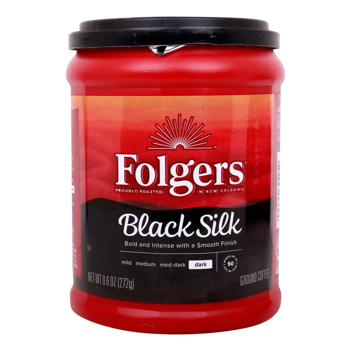 Folgers Black Silk Dark Ground Coffee, 272 G