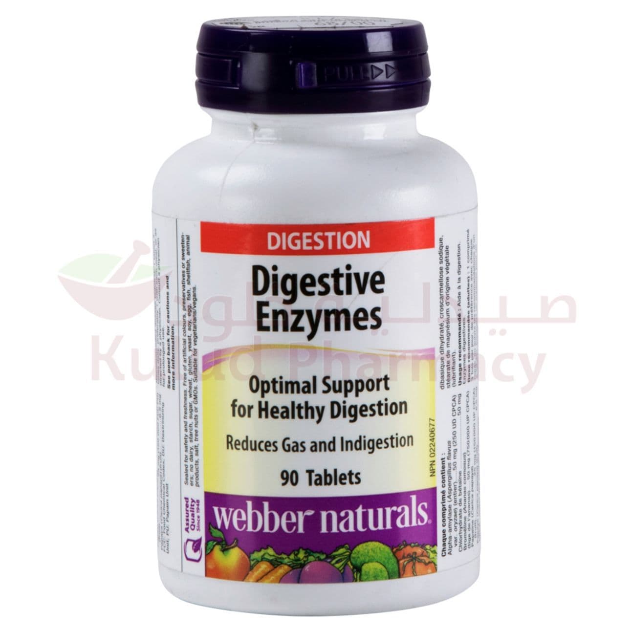 Webber Naturals Digestive Enzymes Tablet  90 PC