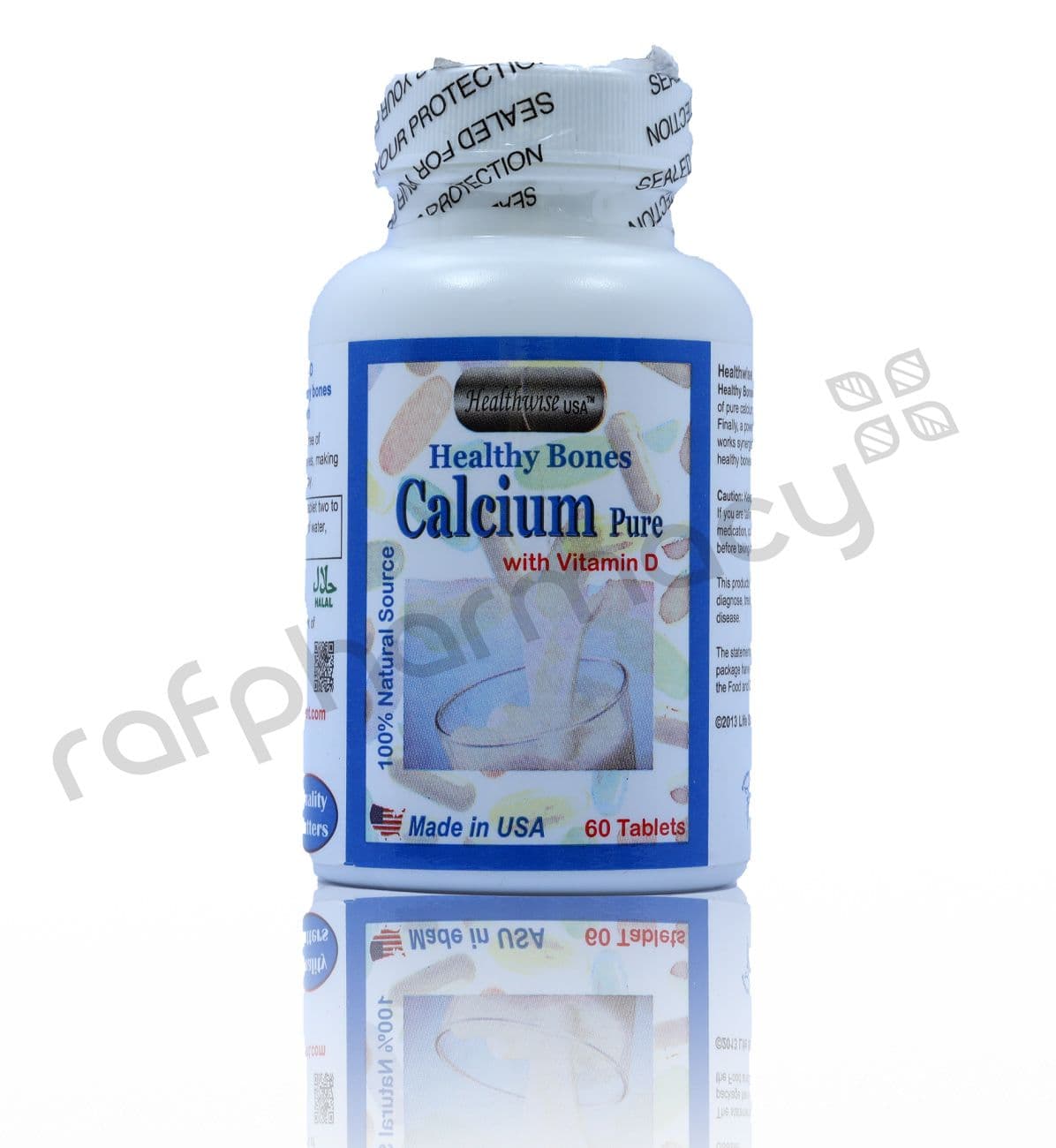 H-Wise H/B Pure Calcium W/Vit D Tab 60'S