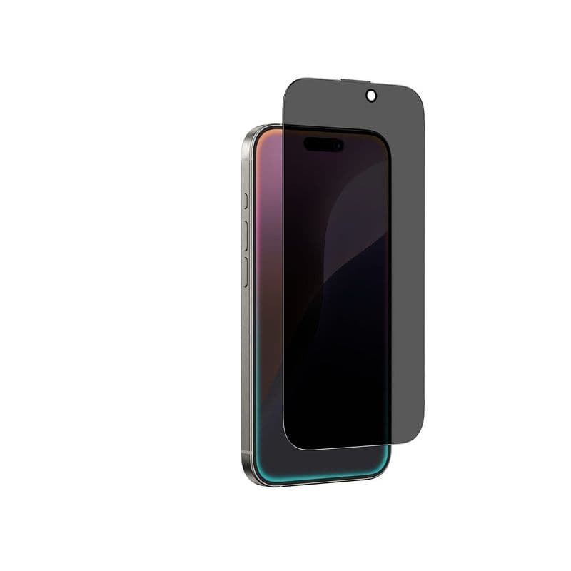 Amazing Thing Iphone 16 6.1 2.75D Fully Covered Dust Filter Titan Privacy Glass