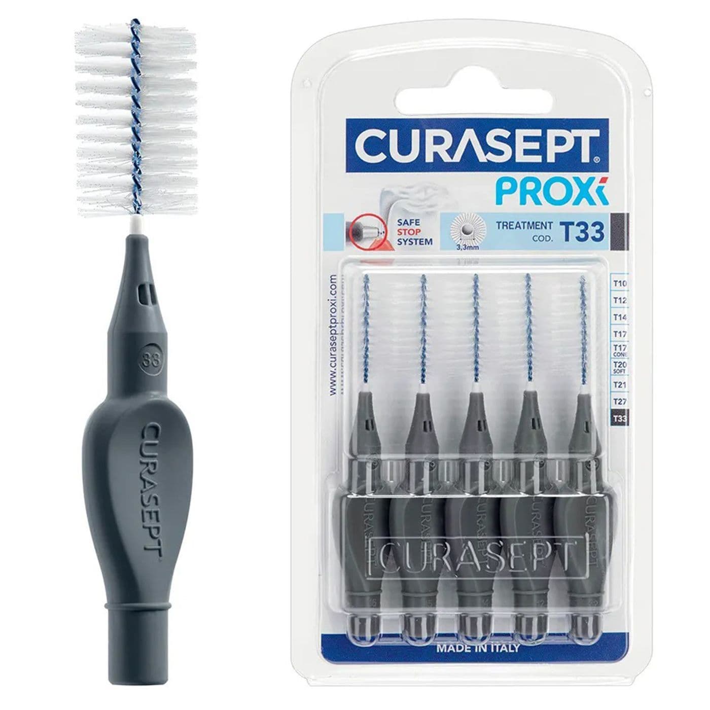 Curasept Proxi T33 Anthracite Interdental Brush  5 PC