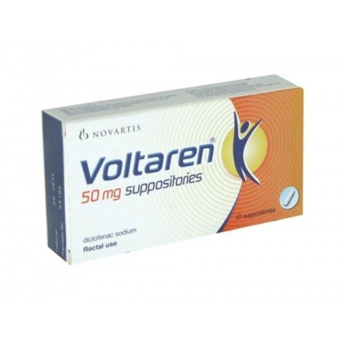 Voltaren 50Mg Supp 10'S 00E4