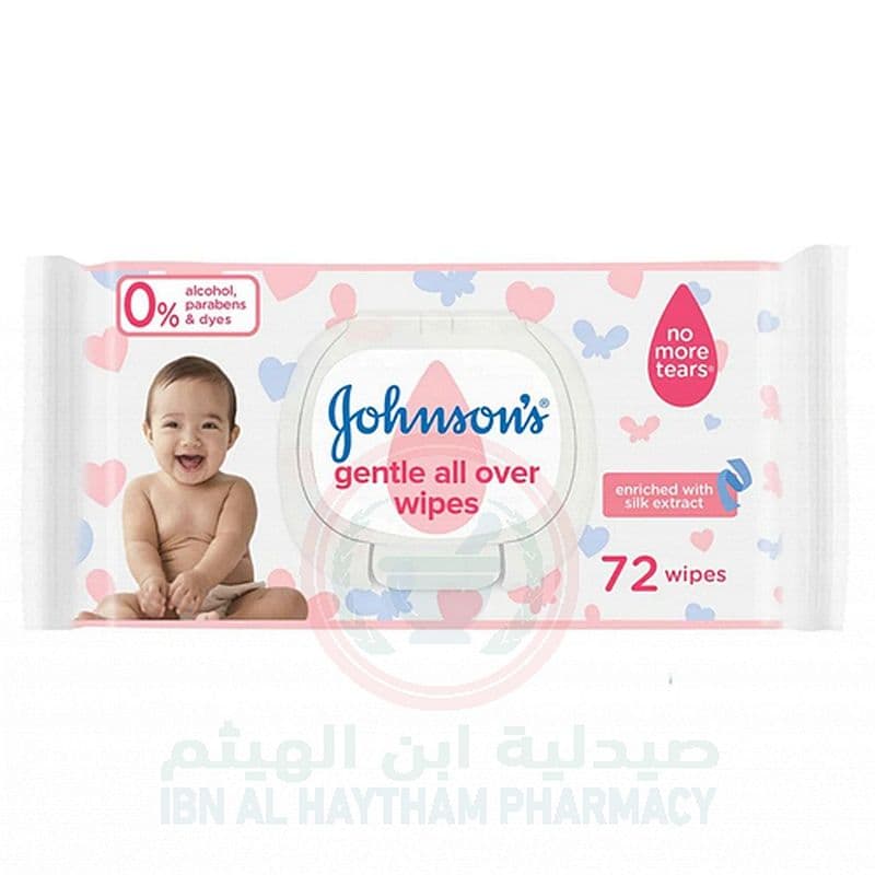 Johnson & Johnson Gentle Allover Baby Wipes 72'S