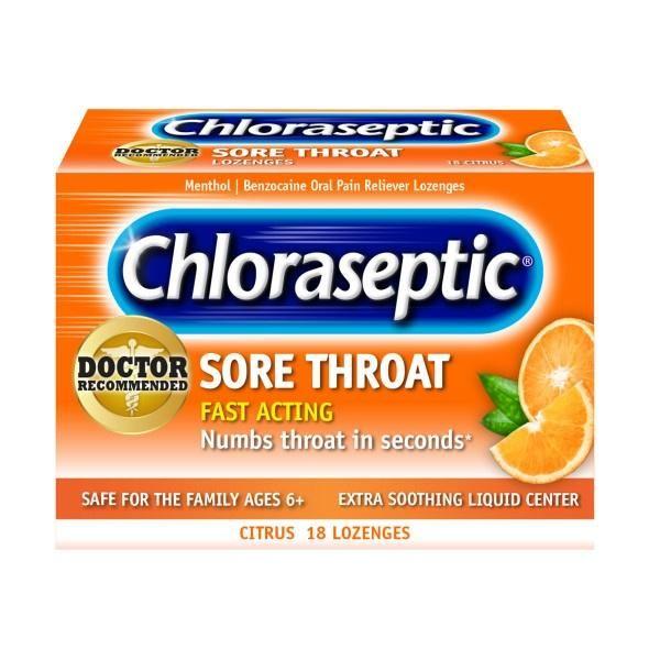 Chloraseptic Citrus Lozenge 18"S