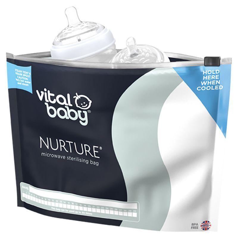 Vital Baby Nurture Microwave Sterilising Bags 5 Pk