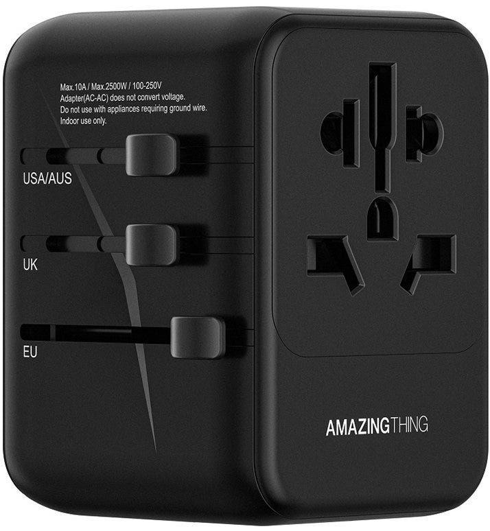 Amazing Thing Explorer Pro Pd35W 5 Ports 2A+3C Travel Charger Black