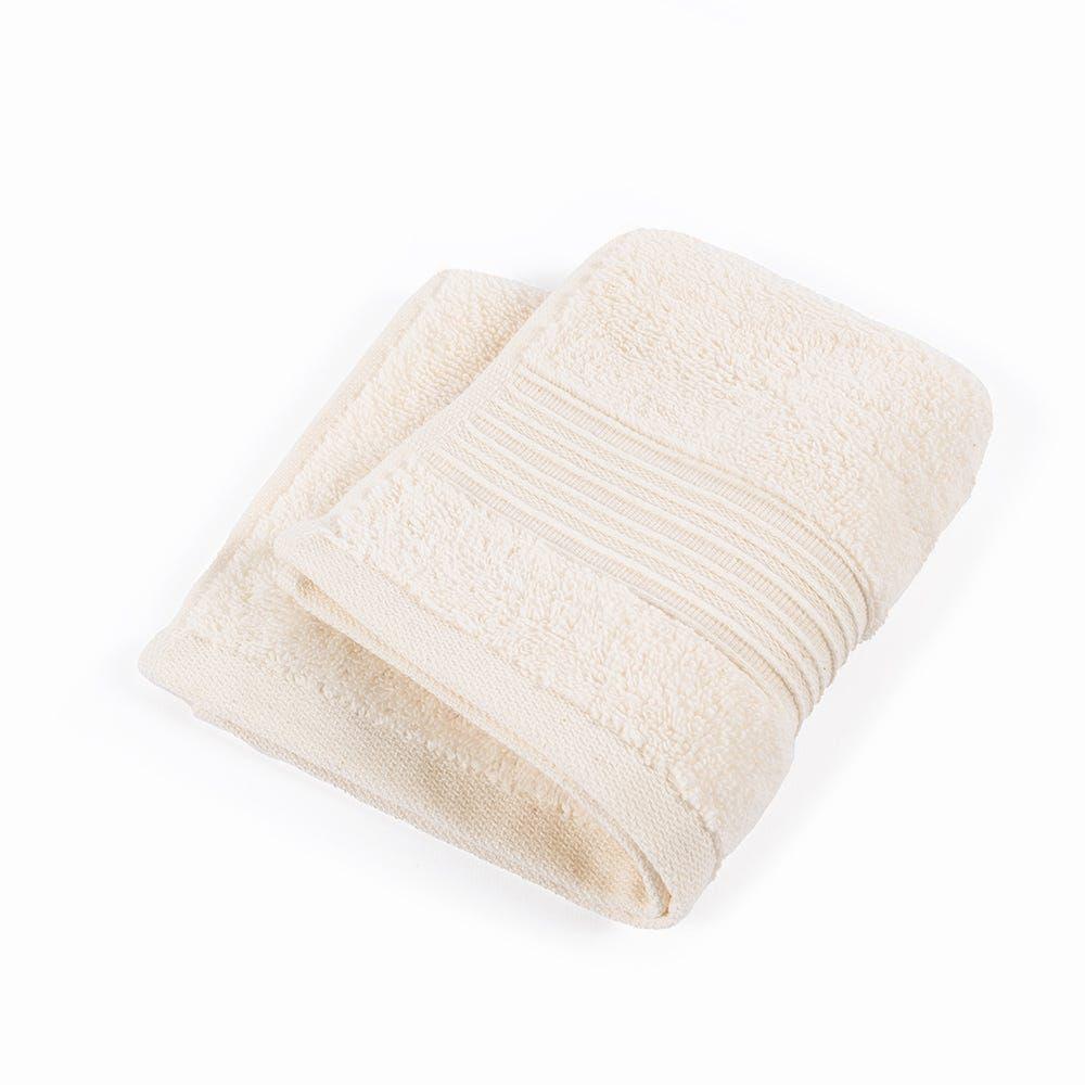 Serra Face Towel, Ivory - 600 Gsm, 30X30 Cm