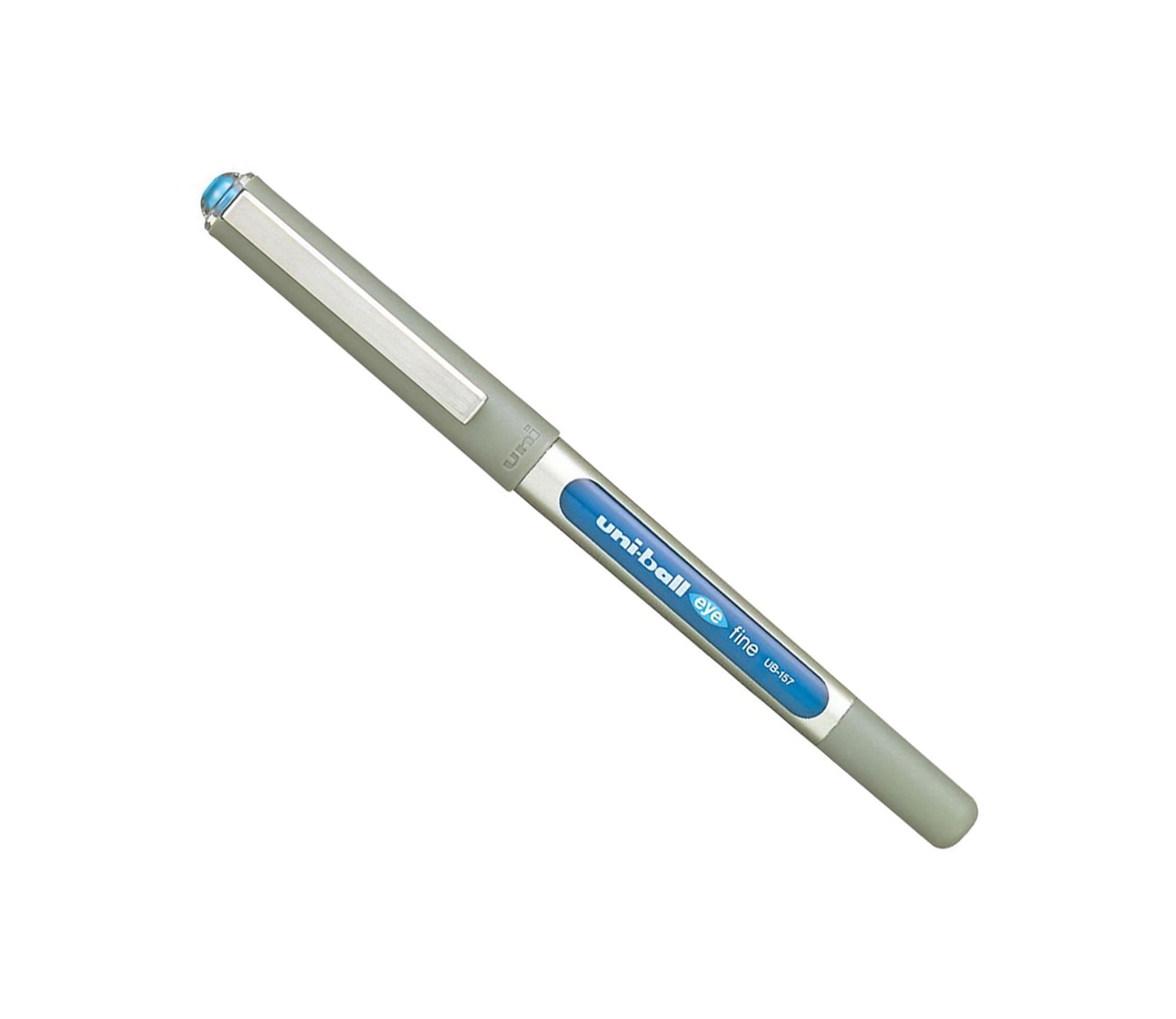 قلم حبر أزرق فاتح Uni-Ball Eye Fine Roller