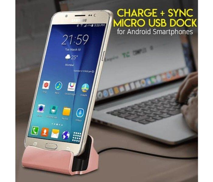 Charge and Sync Micro USB Dock For Android Smartphones - Assorted