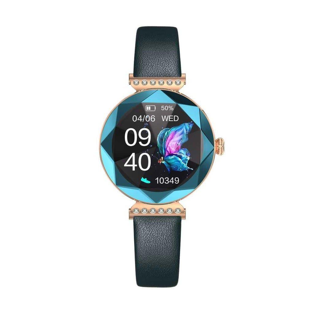 Green Lion Swarovski Smart Watch Blue