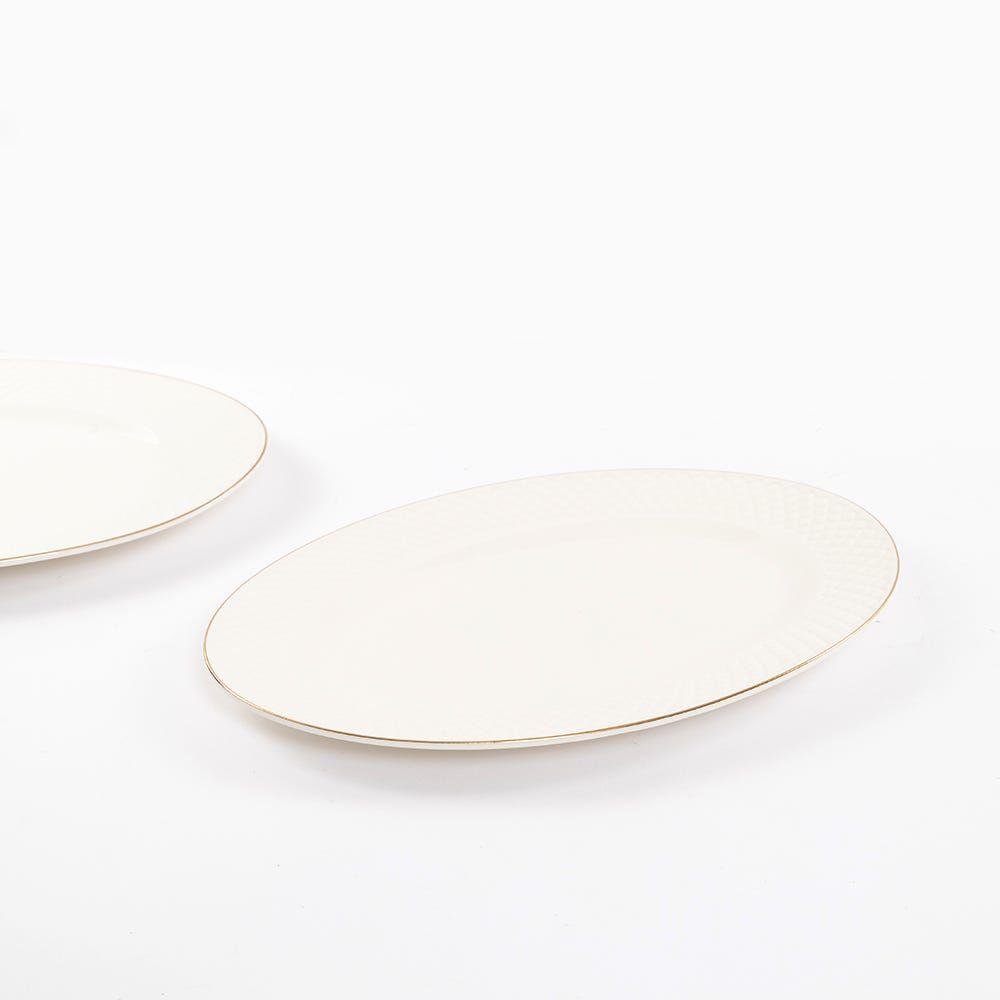 Alba Oval Platter, White - 30.48Cm