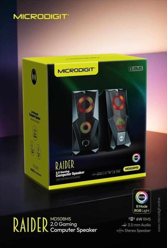 سماعات الألعاب مايكرو ديجيت رايدر 2.0 الاستريو MD508MS No.16294
