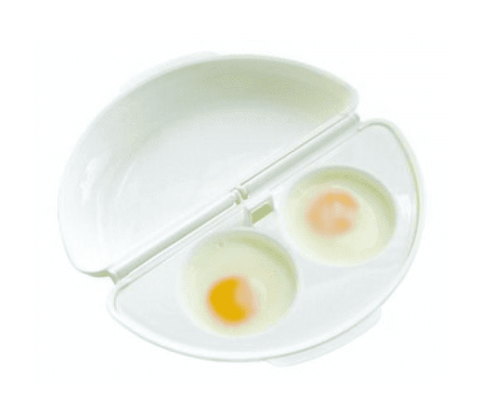 Microwave Safe Non Sticky Egg and Omelet Cooker-White