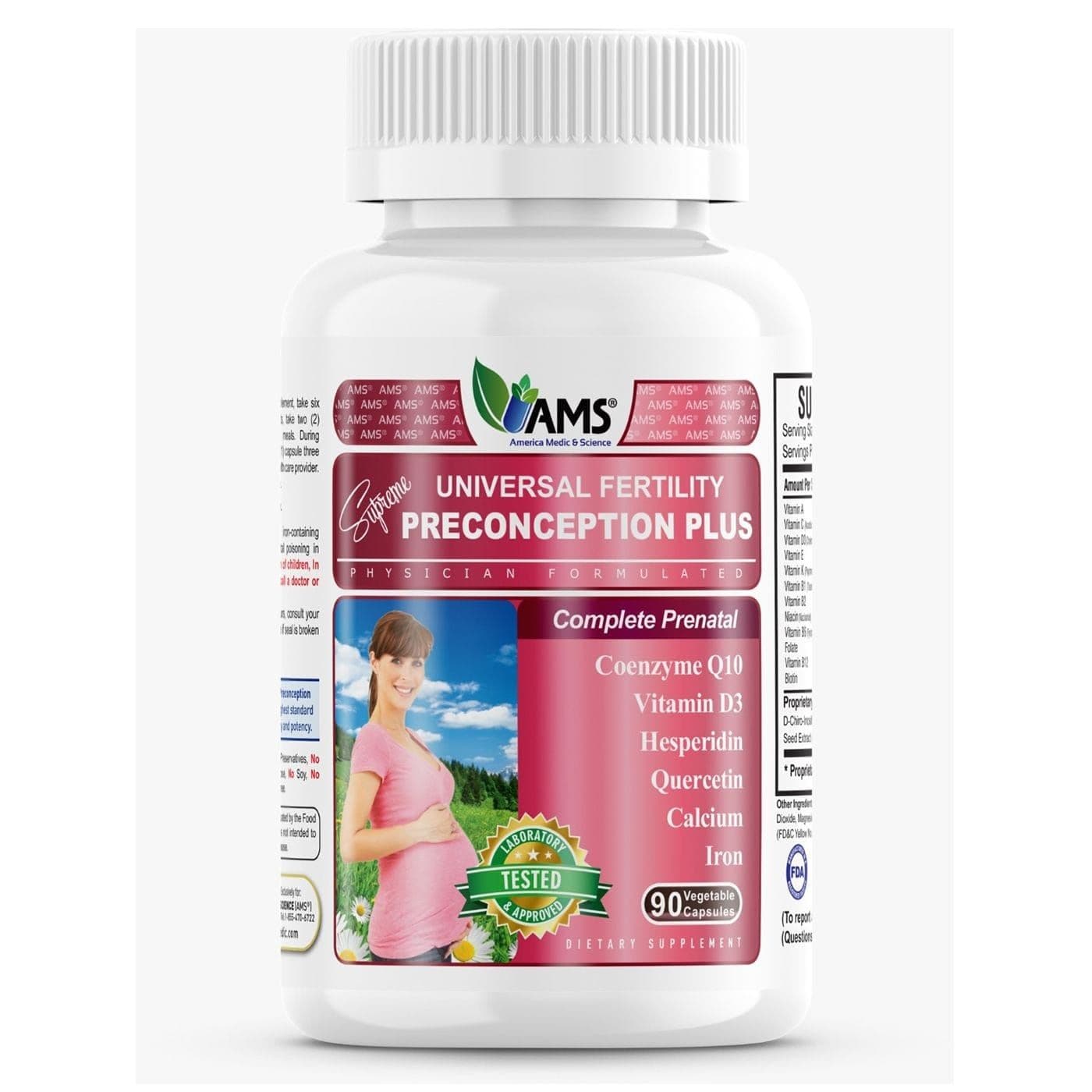 Ams Prenatal Preconception Plus 90 Cap