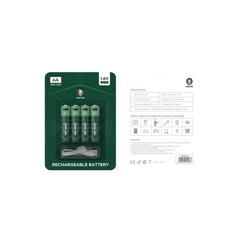 Green Lion Rechargable Battery Aa