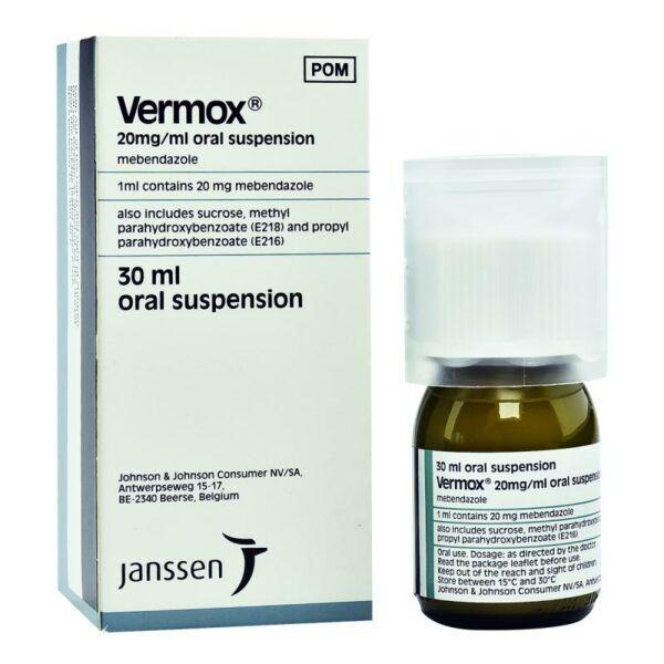 Vermox Suspension 100 Mg