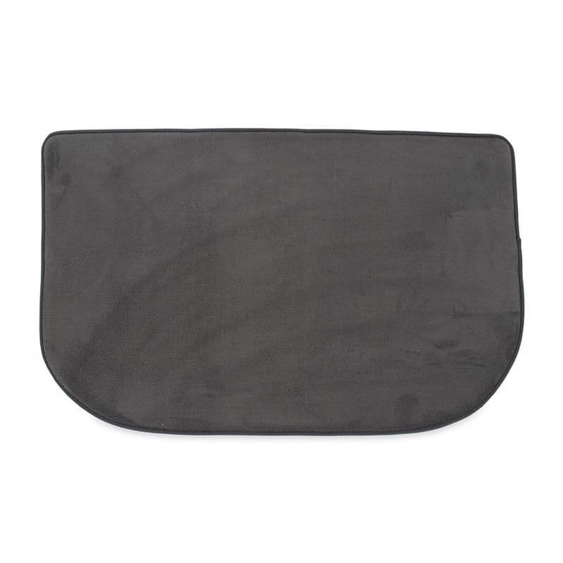 Microdry Coral Fleece Memory Foam Floor Mat, Dark Grey - 80X50 Cm