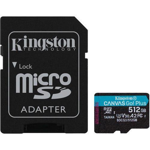 Kingston 512Gb Msd Canvas Go+ A2U3-V30 170R Cl10 4K