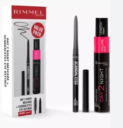 Rimmel London Glam'Eyes Day 2 Night Mascara + Scandaleyes Eye Definer Black