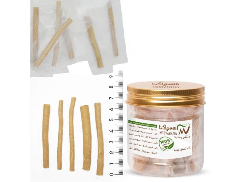 Miswakana 100% Natural Mini Miswak Pack 25 Pcs