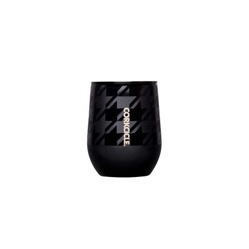 Stemless Cup 350Ml Onyx Houndstooth