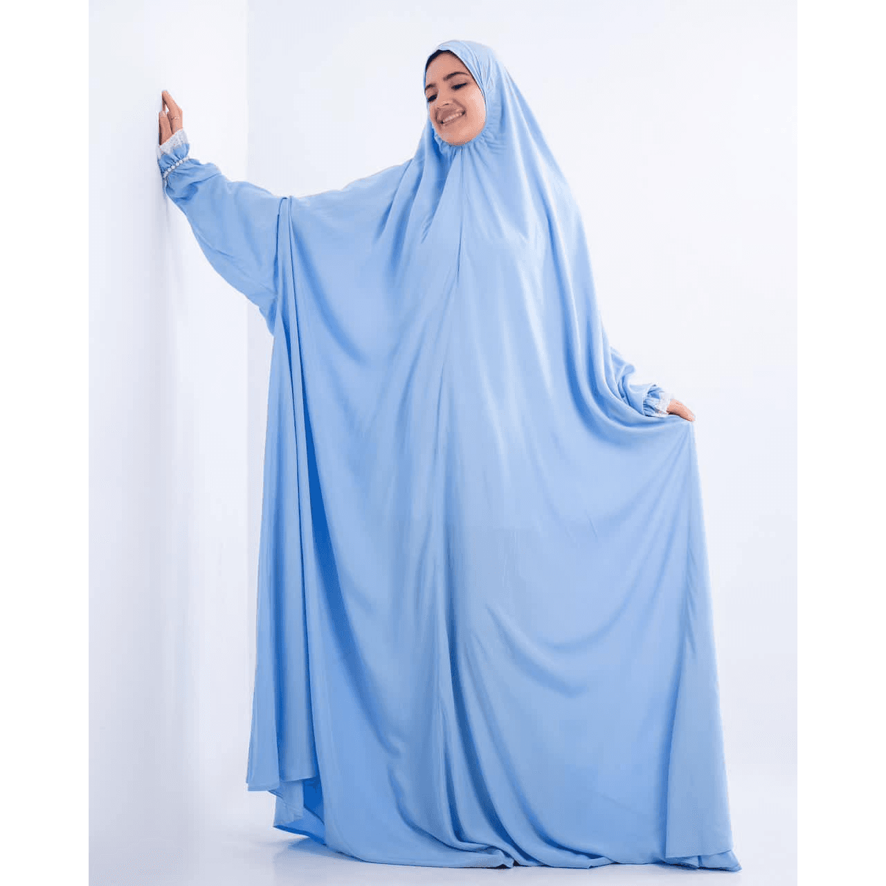 Light Blue Prayer Asdal Silk