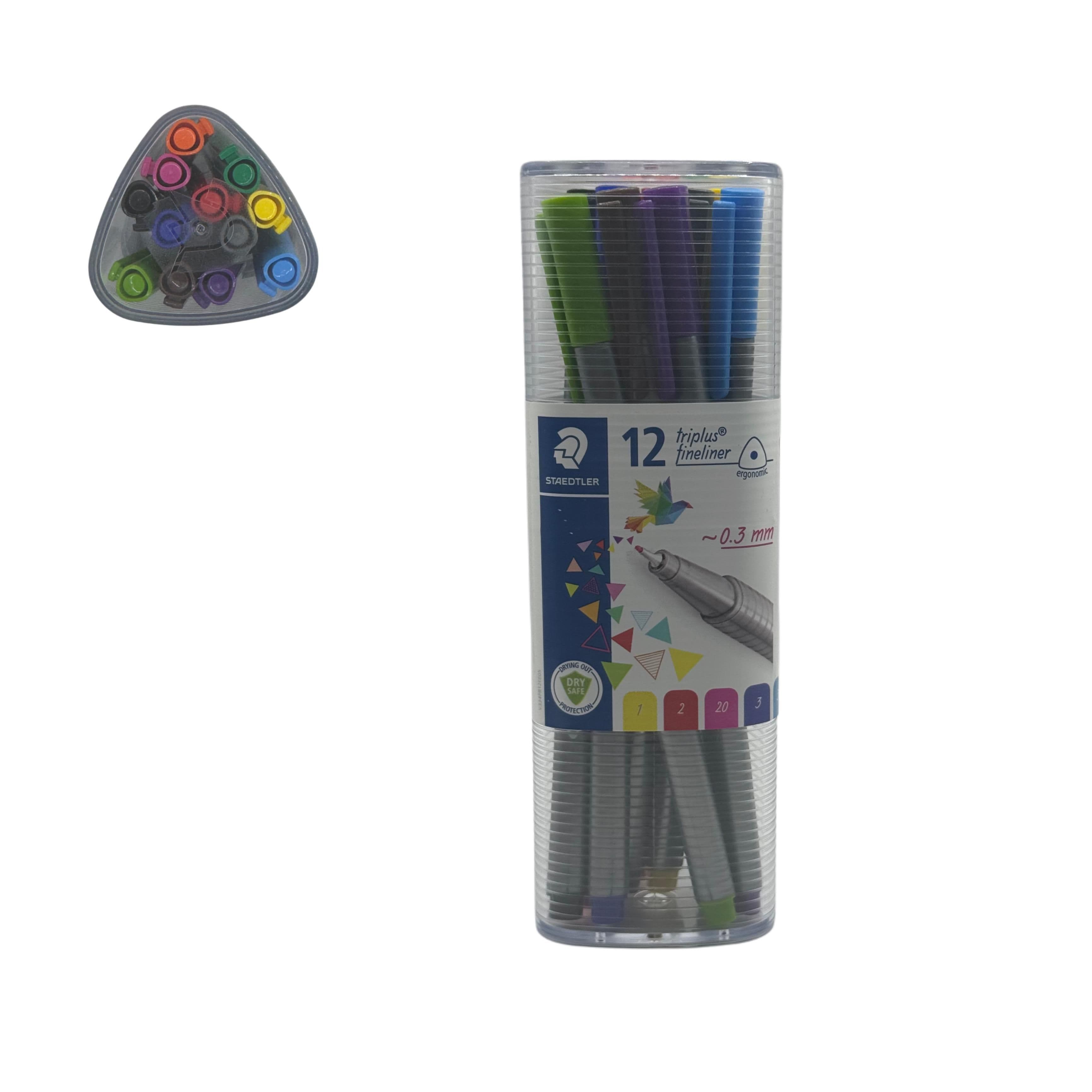 Staedtler 12 Brilliant Colours Fine Liner Pens (0.3Mm)
