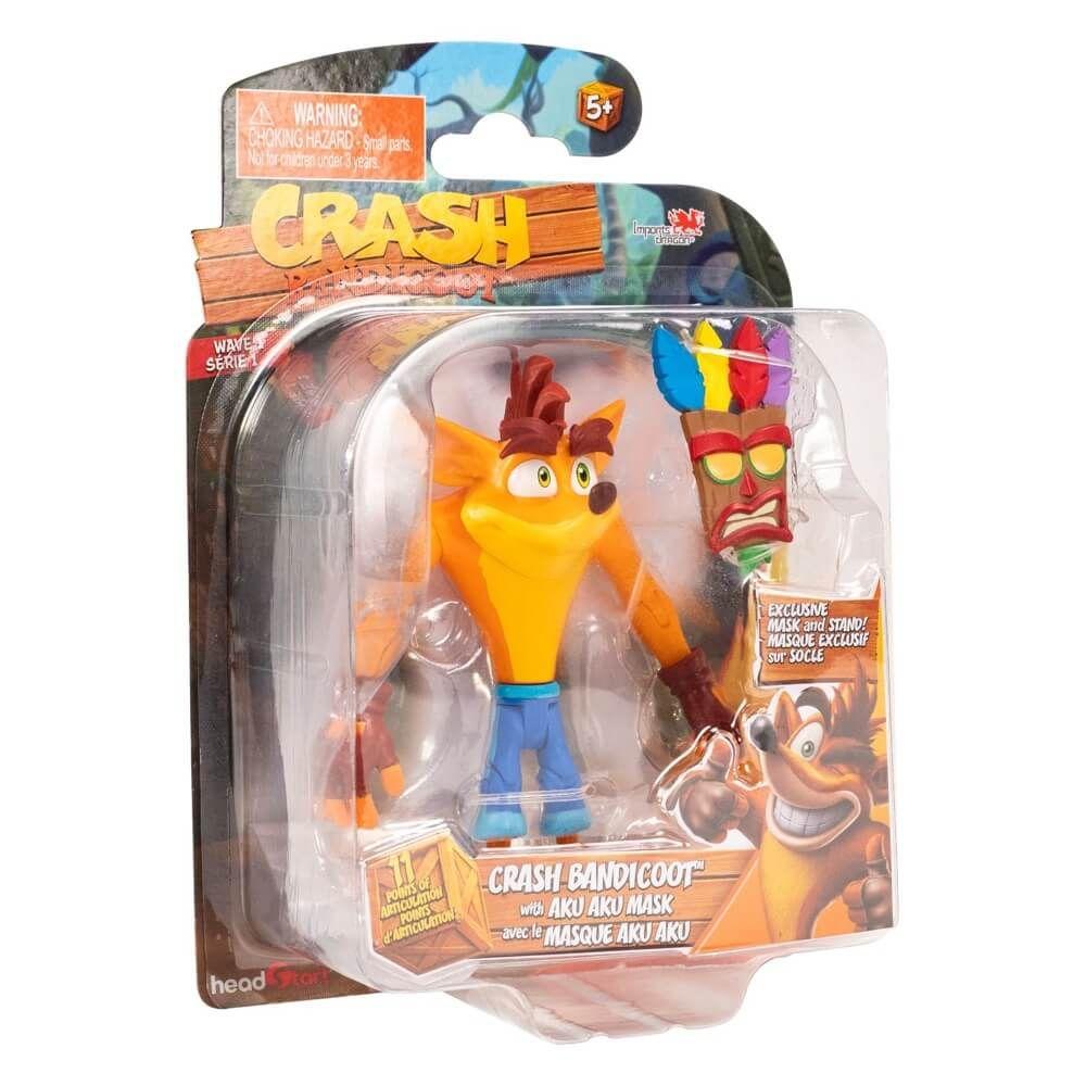 Crash Bandicoot Figure with Mask (11 cm, Designs May Vary)