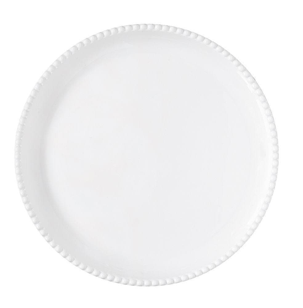 Tiffany Porcelain Round Tray, White