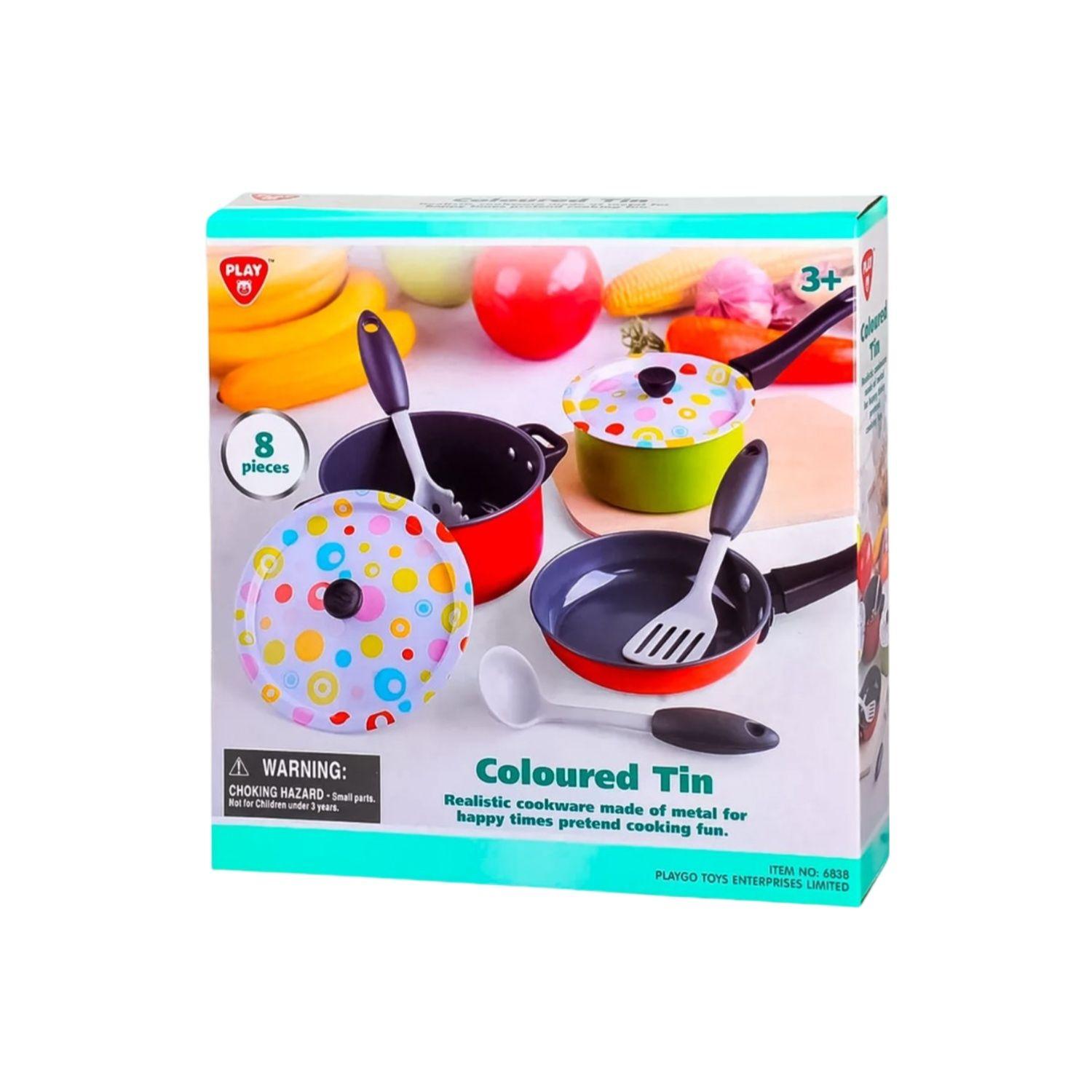 Playgo Coloured Tin (Metal Cookware)