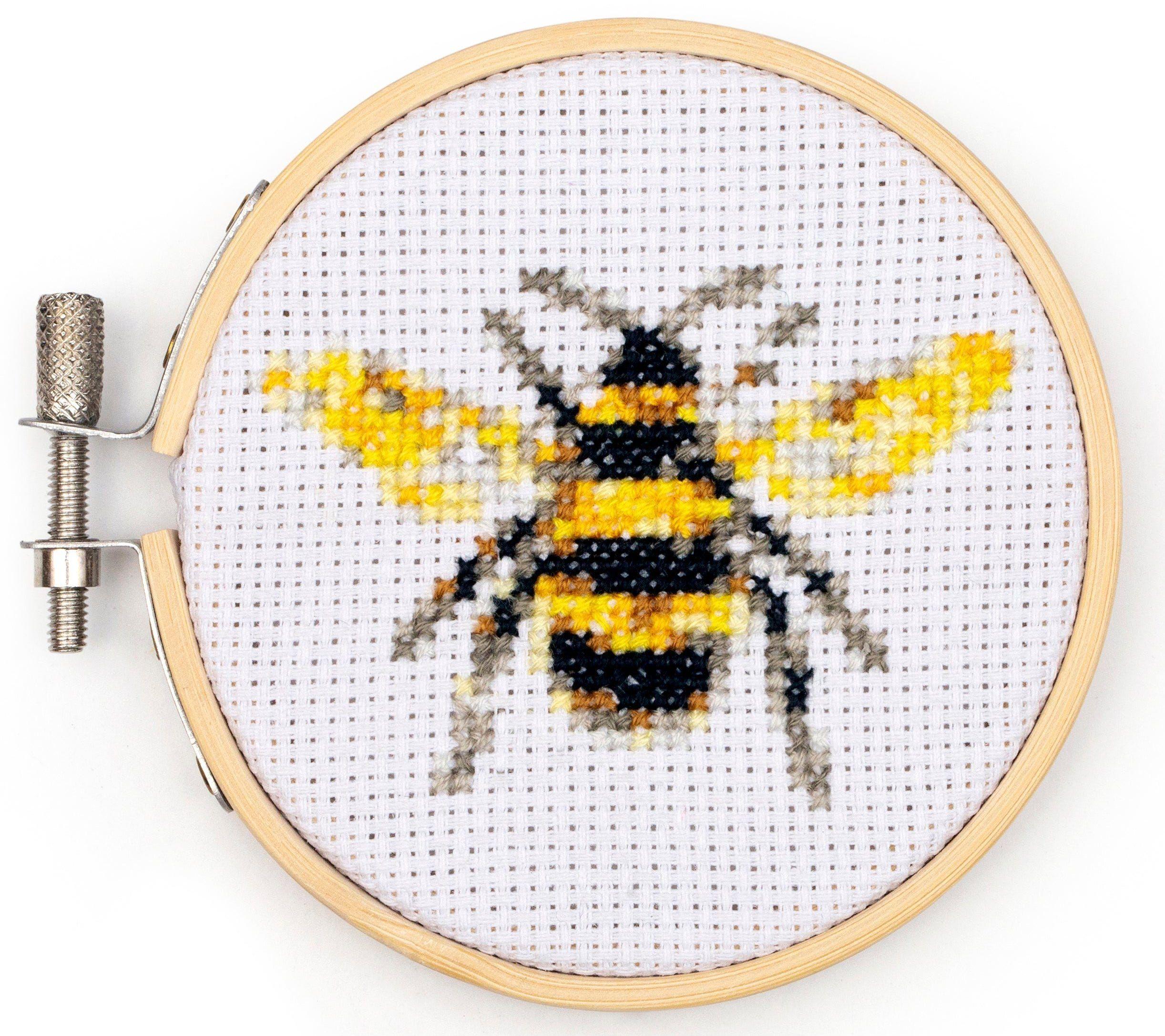 Minicross Stitch Embroidery-Bee