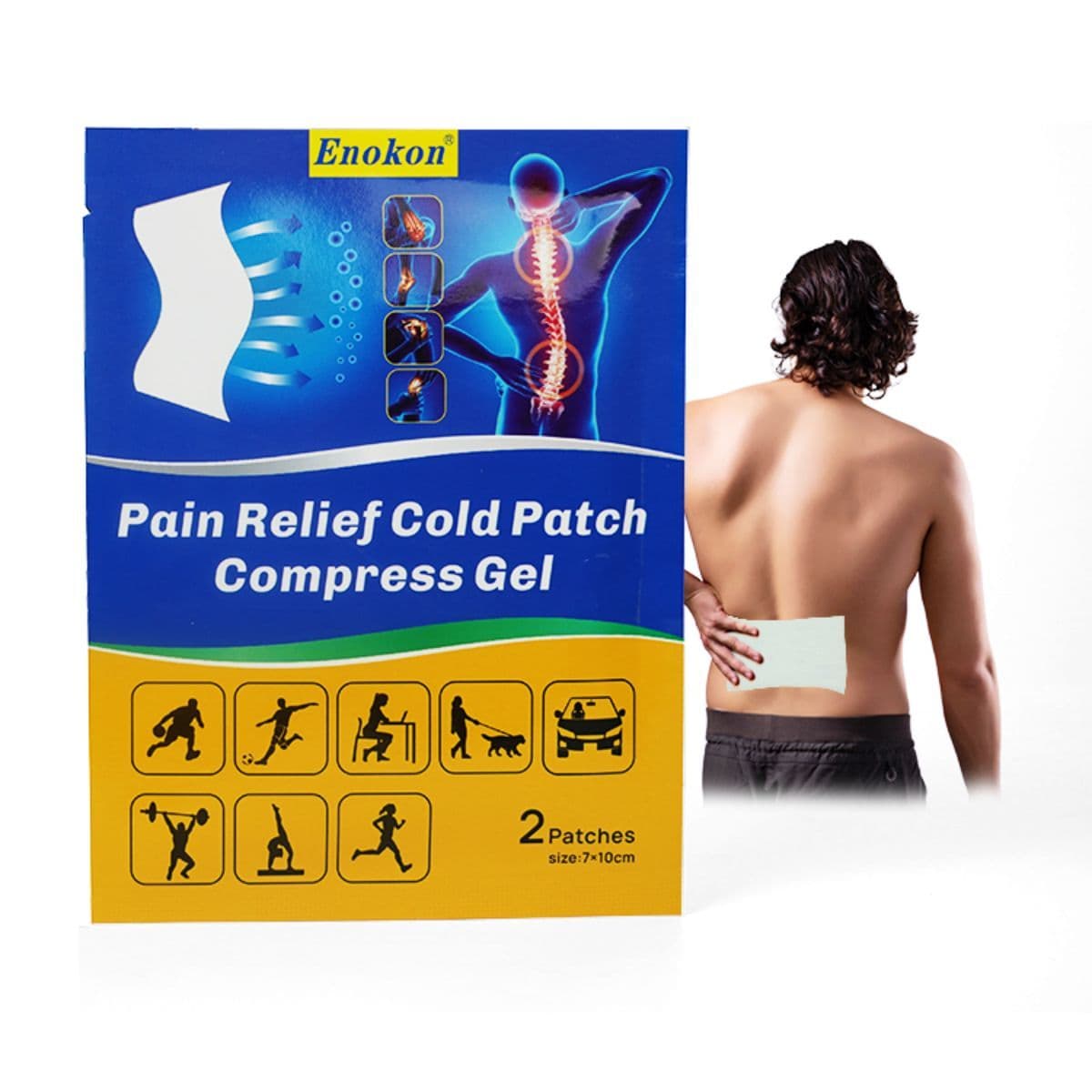 Enokon Pain Relif Cold Patch 7X10 6Patch 6PC