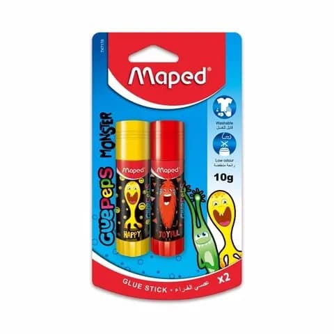 Maped Glue Peps Stick Monster 10Grams 2 Pieces Pack