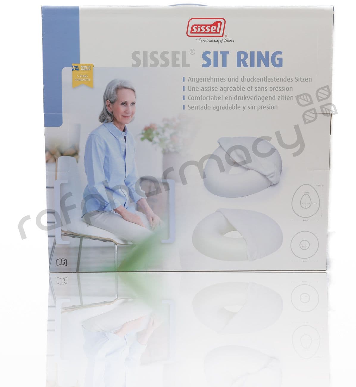 Sissel Sit Ring Terry (Round) White (#12890) (#702407)