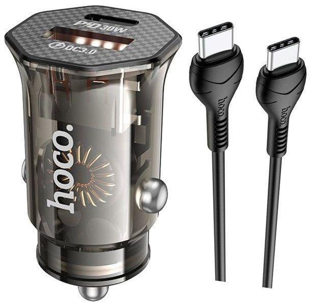 Hocodz16 Apex Pd30W+Qc3.0 Dual-Port Car Charger Set ( X55 C-C Cable)