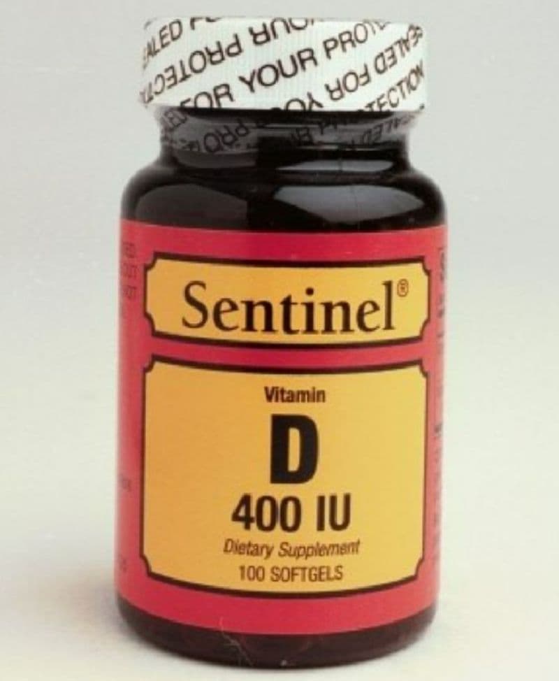 Sentinel Vitamin D3 Soft Gelattin Capsule 400 I.U 100 PC